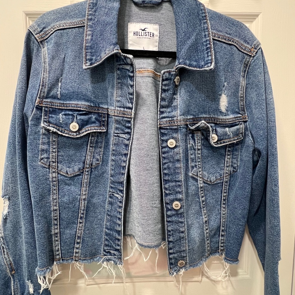 Hollister Women's Blue Denim Jacket